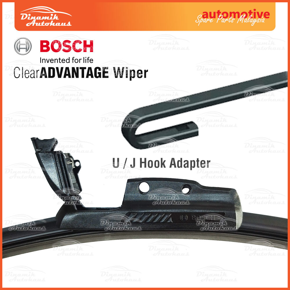 Perodua Ativa Car Auto Front Windshield Wiper Size 21" & 14" Inch (1 Pair) Bosch Clear Advantage Wiper BCA2114