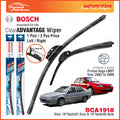 Proton Saga LMST Car Auto Front Windshield Wiper Size 19" & 18" Inch (1 Pair) Bosch Clear Advantage Wiper BCA1918
