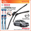 Nissan Almera N17 Car Auto Front Windshield Wiper Size 21" & 14" Inch (1 Pair) Bosch Clear Advantage Wiper BCA2114